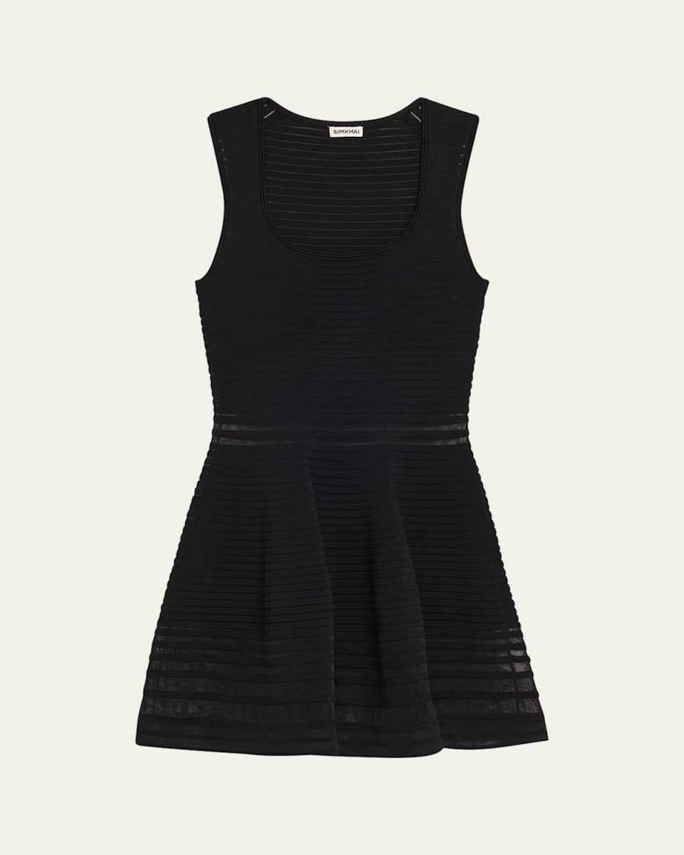 Lottie Stripe Illusion Mini Dress